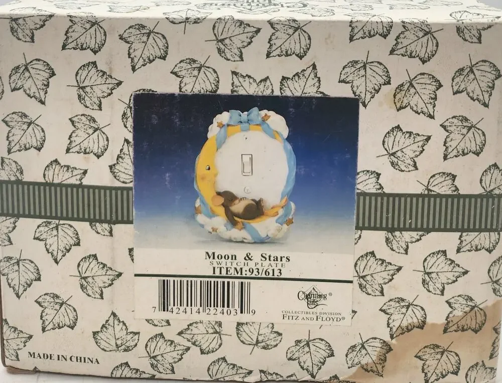 Charming Tails “Moon & Stars” Switch Plate by Fitz & Floyd